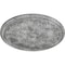 Ekena Millwork Bordeaux Ceiling Medallion (Canopies up to 3 1/4"), 22 5/8"OD x 1 3/4"P, Ultra Pure White Crackle CM22BOUWC - alternate 2
